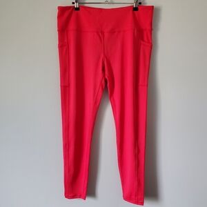 CVG Constantly Varied Gear Women's Leggings XXL Bright Red EUC Squats Approved